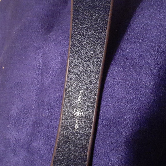 TORY BURCH LEATHER SUEDE STUDDED HEADBAND RARE AUTHENTIC - Picture 4 of 9